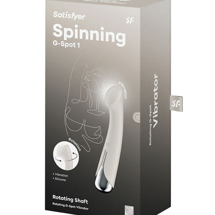 Satisfyer - Spinning G-Spot 1 - Vibrating and Rotating G-Spot Vibrator - Beige