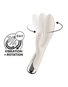 Satisfyer - Spinning Rabbit 1 - Rotating and Vibrating Rabbit Vibrator - Tarzan Vibrator - Beige