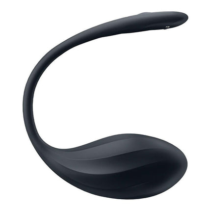 Satisfyer - Ribbed Petal - Tragbarer Vibrator - Panty-Vibrator - Vibrierendes Ei - Schwarz