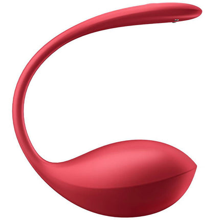 Satisfyer - Shiny Petal - Tragbarer Vibrator - Panty-Vibrator - Vibrierendes Ei - Rot