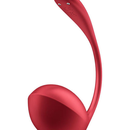 Satisfyer - Shiny Petal - Tragbarer Vibrator - Panty-Vibrator - Vibrierendes Ei - Rot