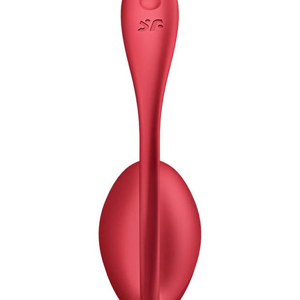 Satisfyer - Shiny Petal - Tragbarer Vibrator - Panty-Vibrator - Vibrierendes Ei - Rot
