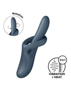 Satisfyer - Heat Flex 4 - Heating Rabbit Vibrator - Gray