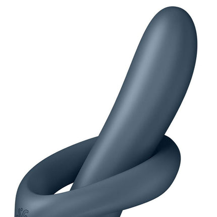 Satisfyer - Heat Flex 4 - Heating Rabbit Vibrator - Gray