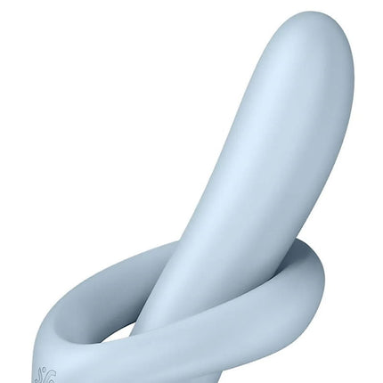 Satisfyer - Heat Flex 4 - Heating Rabbit Vibrator - Light Blue