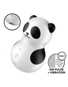 Satisfyer - Pocket Panda - Double Air Pulse Vibrator - Black/White
