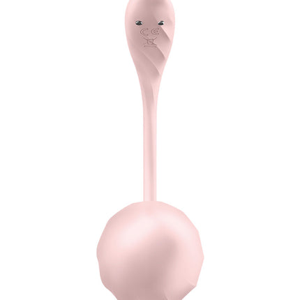 Satisfyer - Ribbed Petal Rose - Draagbare Vibrator - Panty Vibrator - Vibrerend Eitje - Met App Control - Roze-Erotiekvoordeel.nl