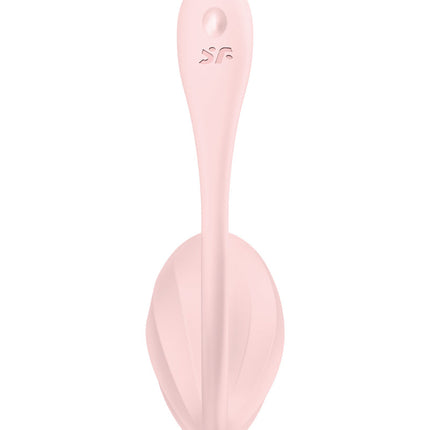 Satisfyer - Ribbed Petal Rose - Draagbare Vibrator - Panty Vibrator - Vibrerend Eitje - Met App Control - Roze-Erotiekvoordeel.nl