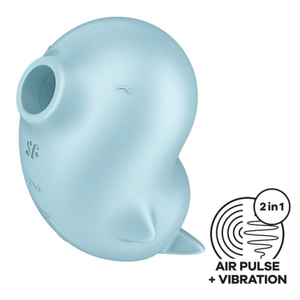 Satisfyer - Sassy Seal - Luchtdruk Vibrator - Lichtblauw-Erotiekvoordeel.nl