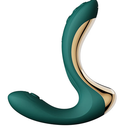 Zalo - Talis - G-Spot Pulsewave Vibrator met Zuigfunctie en Verwarmfunctie - Smaragd Groen-Erotiekvoordeel.nl