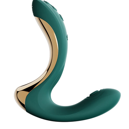 Zalo - Talis - G-Spot Pulsewave Vibrator met Zuigfunctie en Verwarmfunctie - Smaragd Groen-Erotiekvoordeel.nl