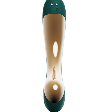 Zalo - Talis - G-Spot Pulsewave Vibrator met Zuigfunctie en Verwarmfunctie - Smaragd Groen-Erotiekvoordeel.nl