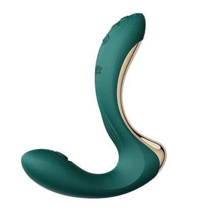 Zalo - Talis - G-Spot Pulsewave Vibrator met Zuigfunctie en Verwarmfunctie - Smaragd Groen-Erotiekvoordeel.nl