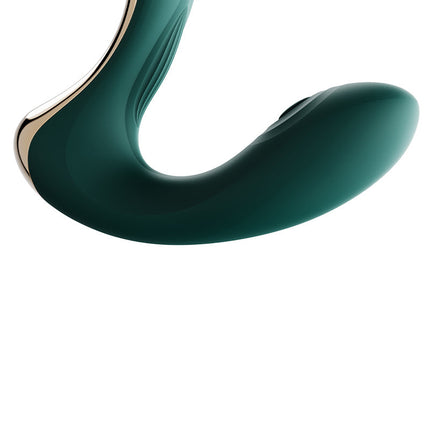 Zalo - Talis - G-Spot Pulsewave Vibrator met Zuigfunctie en Verwarmfunctie - Smaragd Groen-Erotiekvoordeel.nl