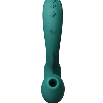 Zalo - Talis - G-Spot Pulsewave Vibrator met Zuigfunctie en Verwarmfunctie - Smaragd Groen-Erotiekvoordeel.nl