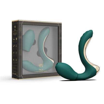 Zalo - Talis - G-Spot Pulsewave Vibrator met Zuigfunctie en Verwarmfunctie - Smaragd Groen-Erotiekvoordeel.nl