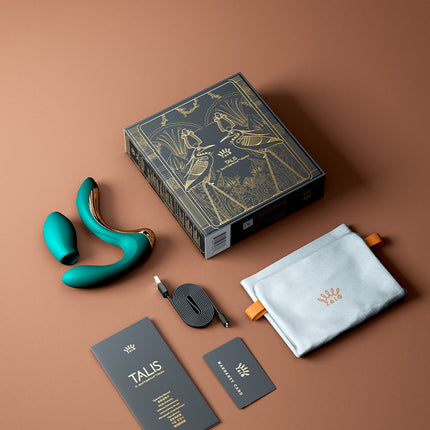 Zalo - Talis - G-Spot Pulsewave Vibrator met Zuigfunctie en Verwarmfunctie - Smaragd Groen-Erotiekvoordeel.nl