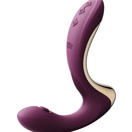 Zalo - Talis - G-Spot Pulsewave Vibrator met Zuigfunctie en Verwarmfunctie - Amethyst Paars-Erotiekvoordeel.nl