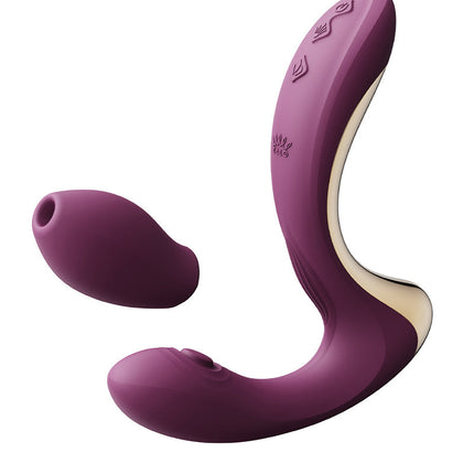 Zalo - Talis - G-Spot Pulsewave Vibrator met Zuigfunctie en Verwarmfunctie - Amethyst Paars-Erotiekvoordeel.nl