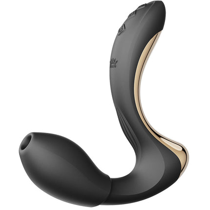 Zalo - Talis - G-Spot Pulsewave Vibrator met Zuigfunctie en Verwarmfunctie - Zwart-Erotiekvoordeel.nl