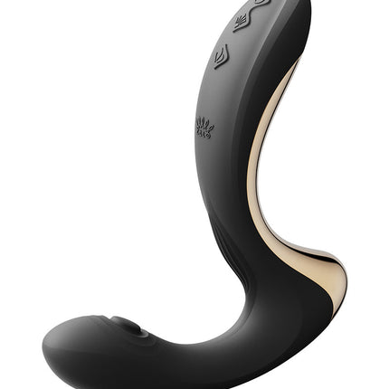 Zalo - Talis - G-Spot Pulsewave Vibrator met Zuigfunctie en Verwarmfunctie - Zwart-Erotiekvoordeel.nl