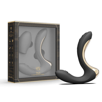 Zalo - Talis - G-Spot Pulsewave Vibrator met Zuigfunctie en Verwarmfunctie - Zwart-Erotiekvoordeel.nl