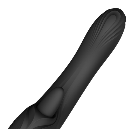 ZALO - Ares - Likkende G-Spot Rabbit Vibrator - Verwarmend - App Control - Obsidian Zwart-Erotiekvoordeel.nl