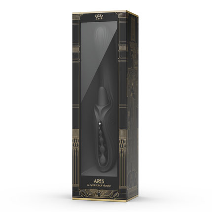 ZALO - Ares - Likkende G-Spot Rabbit Vibrator - Verwarmend - App Control - Obsidian Zwart-Erotiekvoordeel.nl
