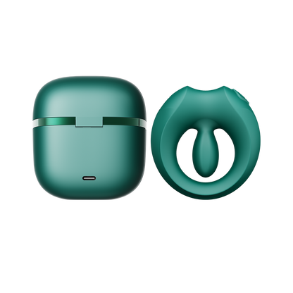 ZALO - Apis - Anillo vibrador para parejas - App Control - Verde esmeralda