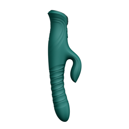 ZALO - Mose 2 - Vibrador con empuje Rabbit – Verde esmeralda