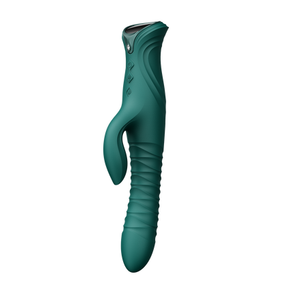 ZALO - Mose 2 - Vibromasseur Rabbit à va-et-vient – Vert émeraude