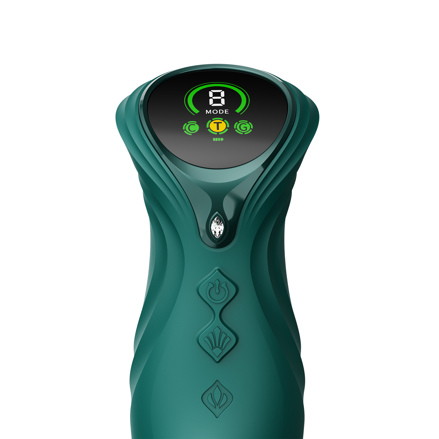 ZALO - Mose 2 - Vibrador con empuje Rabbit – Verde esmeralda