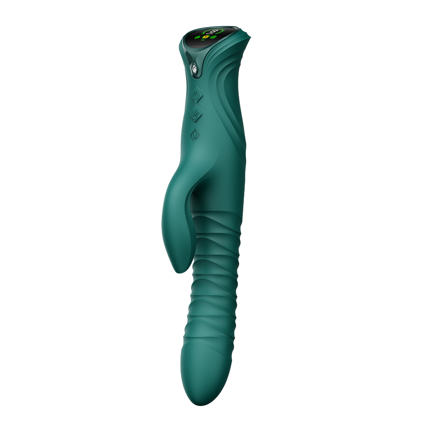 ZALO - Mose 2 - Vibrador con empuje Rabbit – Verde esmeralda