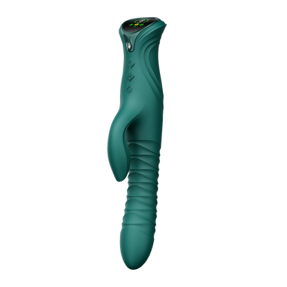 ZALO - Mose 2 - Vibrador con empuje Rabbit – Verde esmeralda