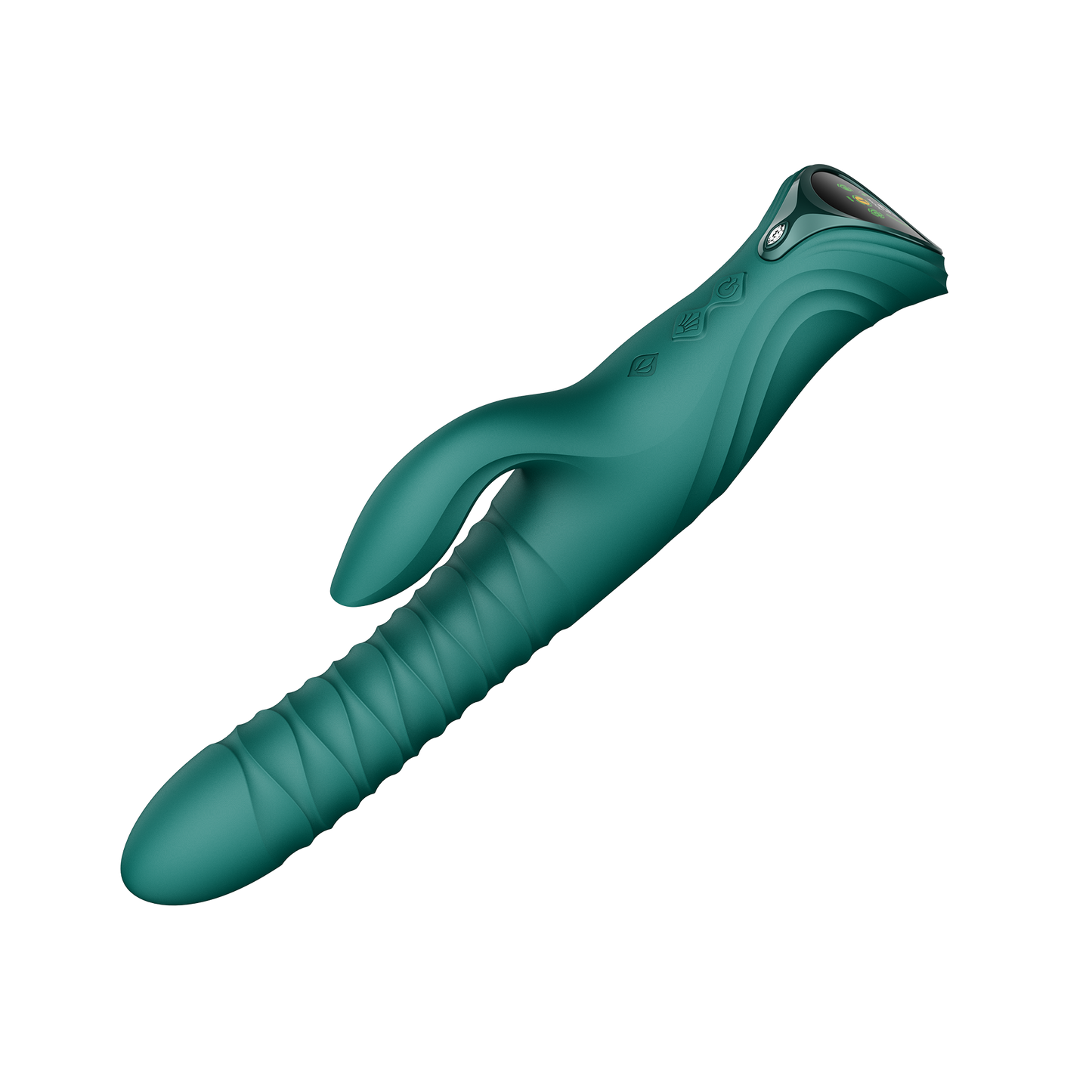ZALO - Mose 2 - Vibrador con empuje Rabbit – Verde esmeralda