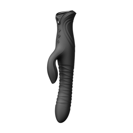 ZALO - Mose 2 - Vibrador con empuje Rabbit – Negro