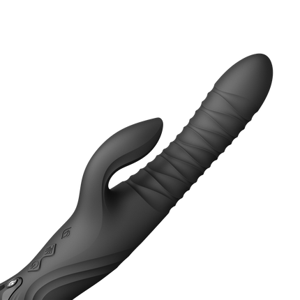 ZALO - Mose 2 - Vibrador con empuje Rabbit – Negro
