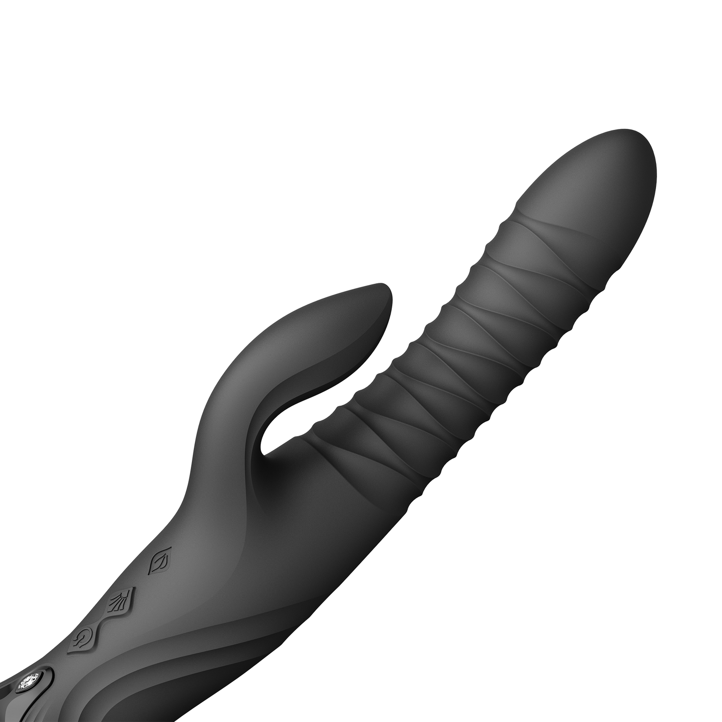 ZALO - Mose 2 - Vibromasseur Rabbit à va -et -vient – Noir