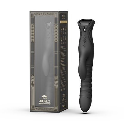 ZALO - Mose 2 - Vibromasseur Rabbit à va -et -vient – Noir