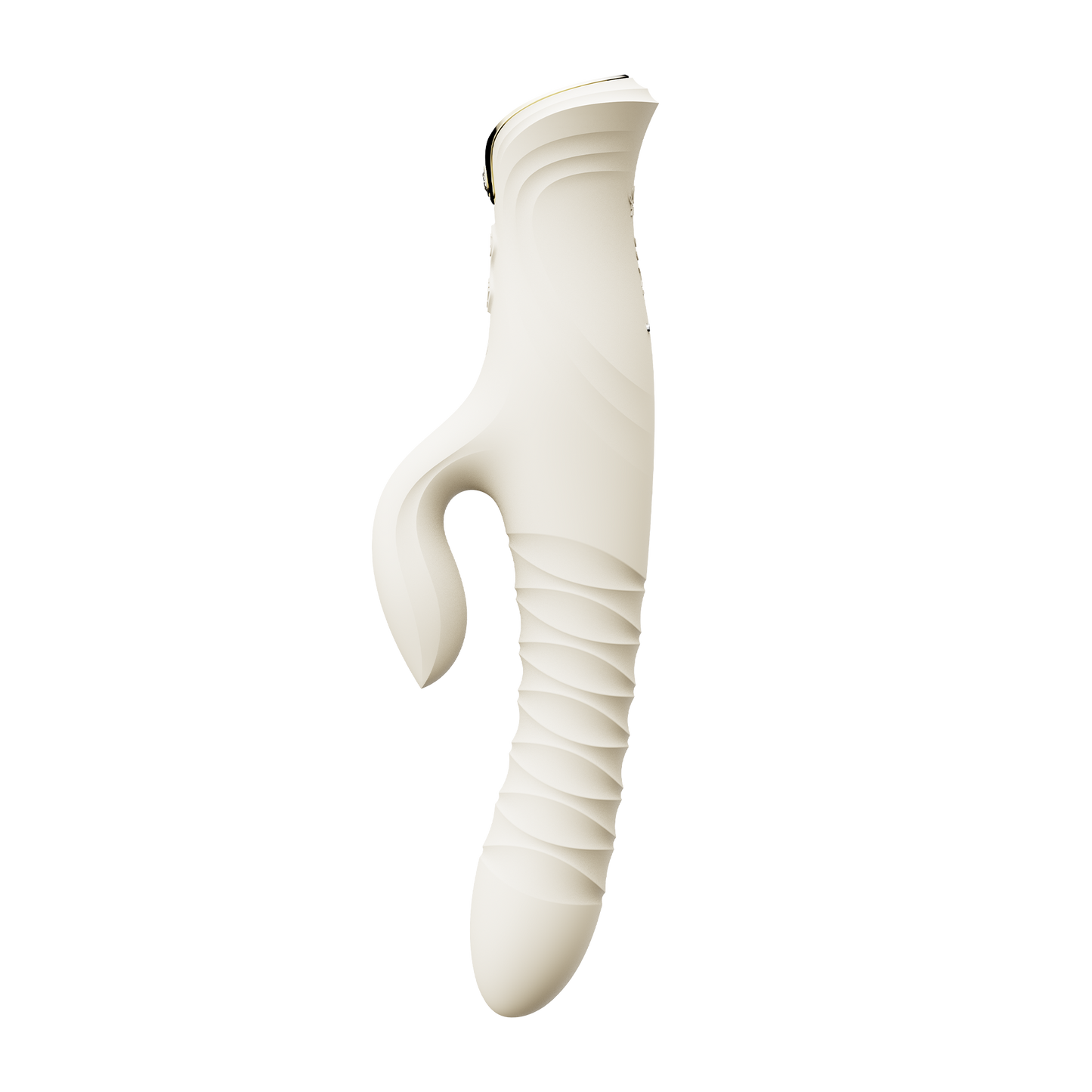 ZALO - Mose 2 - Vibrador con empuje Rabbit – Blanco marfil