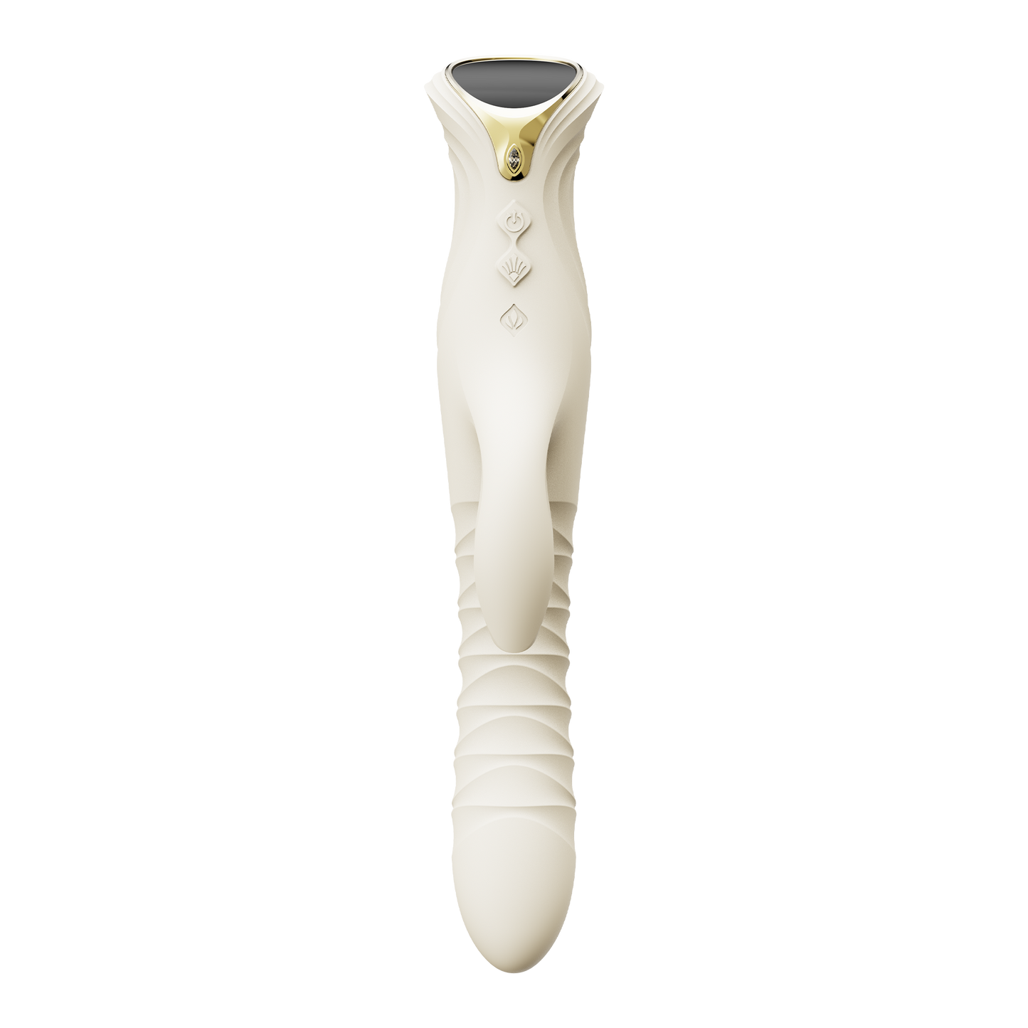 ZALO - Mose 2 - Vibrador con empuje Rabbit – Blanco marfil