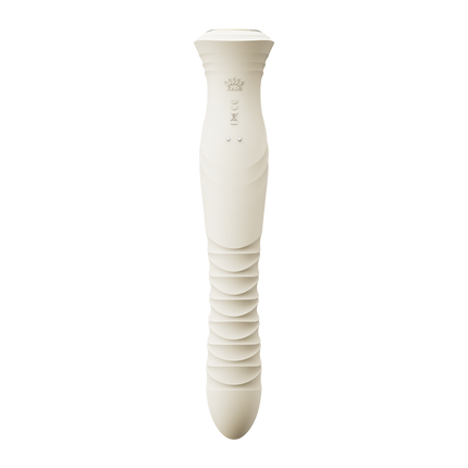 ZALO - Mose 2 - Stoßender Rabbit-Vibrator – Elfenbeinweiß