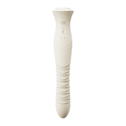 ZALO - Mose 2 - Vibrador con empuje Rabbit – Blanco marfil