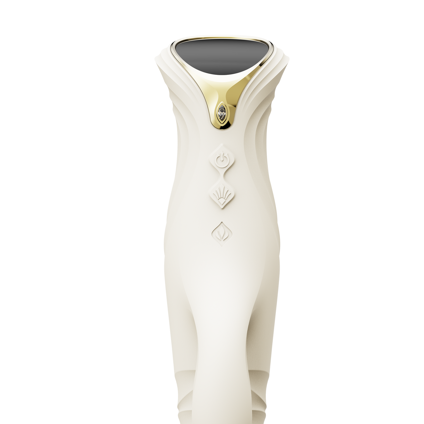 ZALO - Mose 2 - Vibrador con empuje Rabbit – Blanco marfil