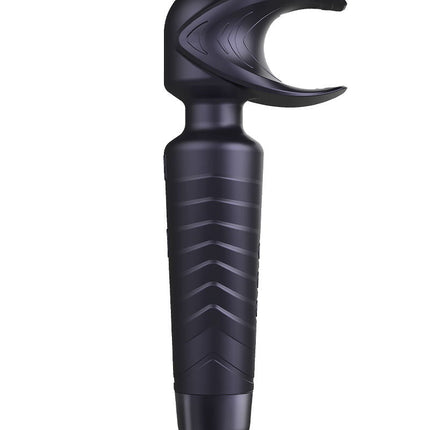 ManWan - Man.Wand EVO - Rechargeable Masturbator AND Wand Vibrator - Black Plum