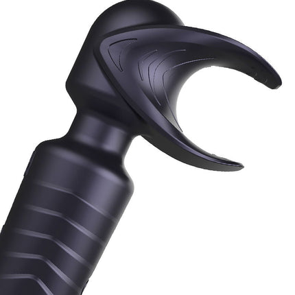 ManWan - Man.Wand EVO - Rechargeable Masturbator AND Wand Vibrator - Black Plum
