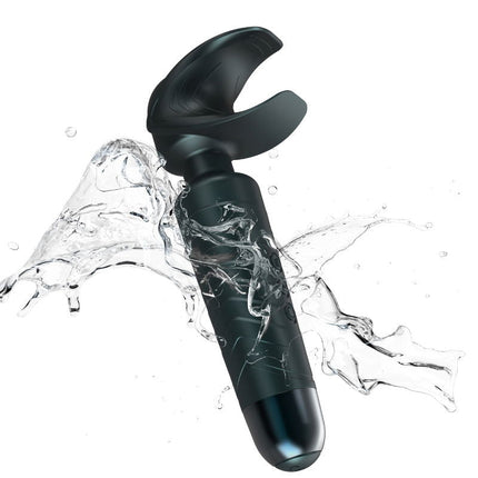 ManWan - Man.Wand EVO - Masturbateur rechargeable ET vibromasseur à baguette - Gris pin