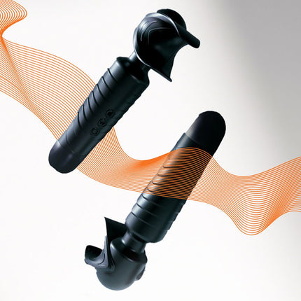 ManWan - Man.Wand EVO - Masturbateur rechargeable ET vibromasseur à baguette - Gris pin