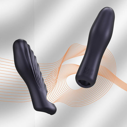 ManWan - Ryzer - Penis Extender and Soft Masturbation Sleeve - Black Plum 