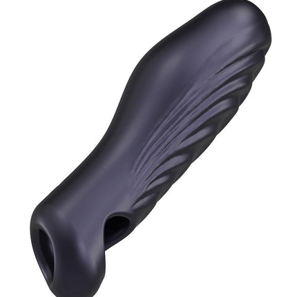 ManWan - Ryzer - Penis Extender and Soft Masturbation Sleeve - Black Plum 